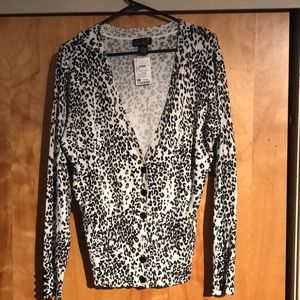 Leopard Cardigan NWT SIZE XL
